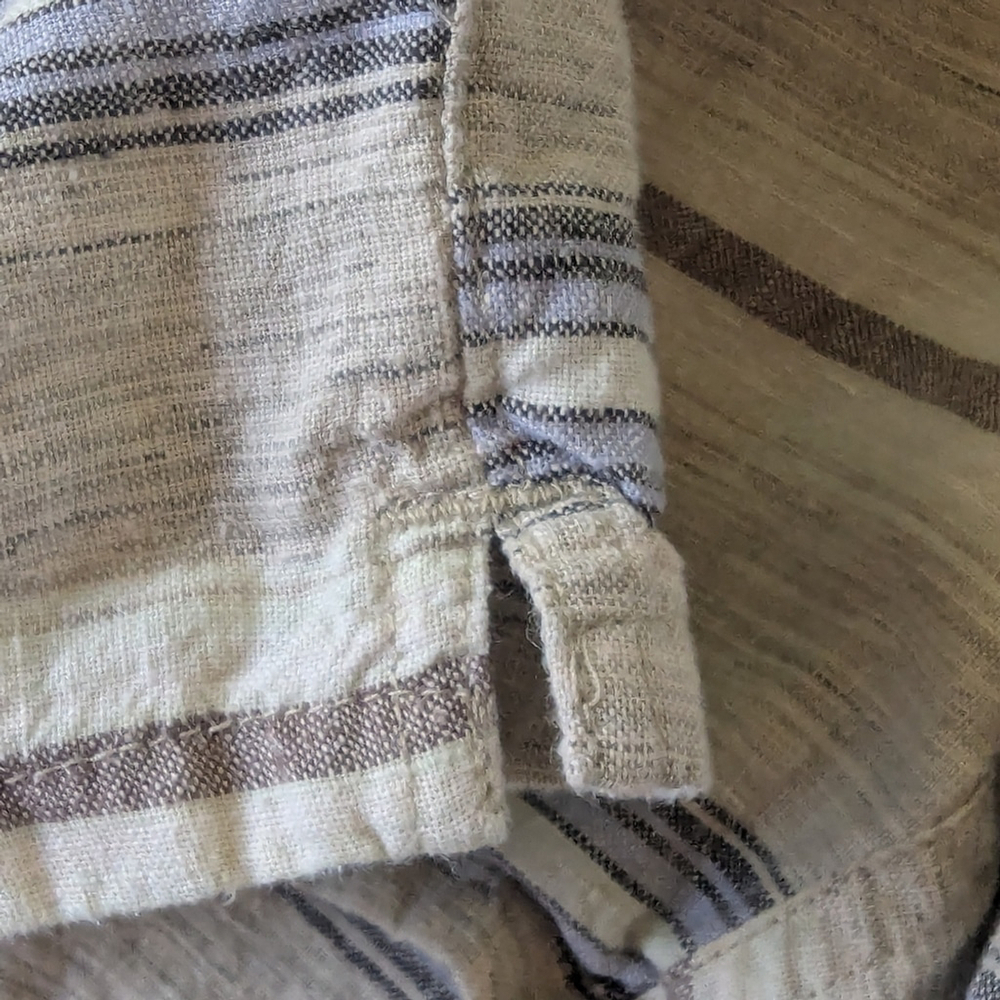 Patagonia Island Hemp Baggies Shorts | 3" Inseam | Striped Boho Neutral Sz S - Picture 10 of 12